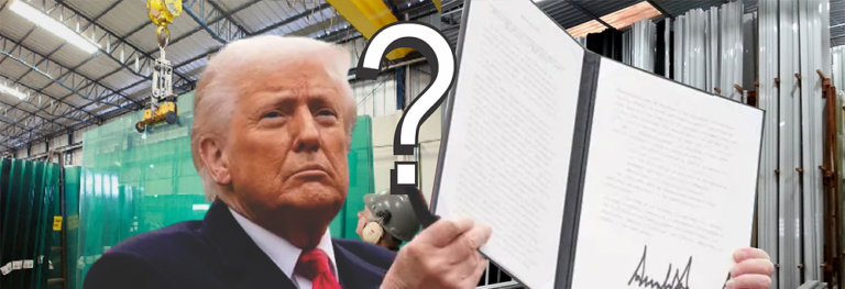 Pacote de tarifas de Trump impacta indústrias de vidro e esquadrias no Brasil